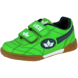 LICO Bernie V Hallenschuhe, Grün Marine Weiß, 32 EU