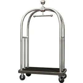 GGM Möbel HILTON | Hotelgepäckwagen | Chrom | max: 300kg | Gepäckwagen Hotelwagen, Kofferwagen