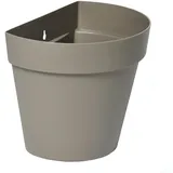 colourliving Pflanzkübel Blumentopf Rio | Pflanzkübel Robuster Übertopf oder Wand Blumentopf |aus Kunststoff, (Taupe, 28x20x23cm Wand)