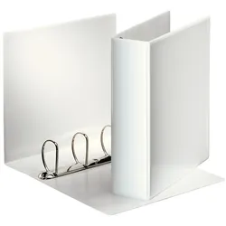 Esselte Ringbuch Präsentation, mit Taschen, A4, PP, 4 Ringe, 60 mm, weiss