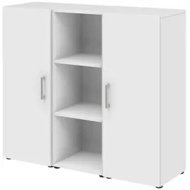 Röhr-Bush Röhr Aktenschrank, Weiß, Holzwerkstoff, Rechteckig, 120x107.2x34.4 cm, Arbeitszimmer, Aktenschränke