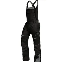 Leibwächter Arbeitshose Flex-Line Herren, Latzhose schwarz-grau, Größe 50