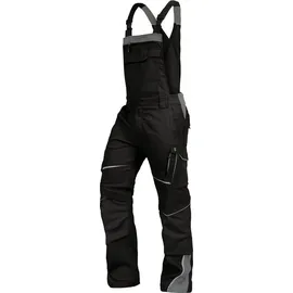 Leibwächter Arbeitshose Flex-Line Herren, Latzhose schwarz-grau, Größe 50