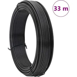 vidaXL Zaun-Bindedraht 33 m Anthrazit