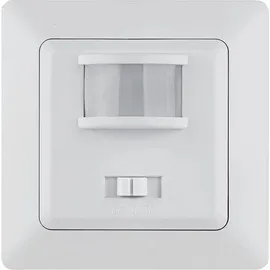 ChiliTec Milos Bewegungsmelder 160° Unterputz Innen 250V Ersetzt einen Lichtschalter 2-Draht Anschluss ohne Nullleiter LED 3-100Watt Weiß matt