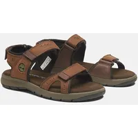 Sandale TIMBERLAND "Governor's Island 2 STRAP SANDAL" Gr. 43 (9), braun (bark) Schuhe