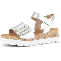 Gabor Plateau-Sandaletten Damen Silber 36