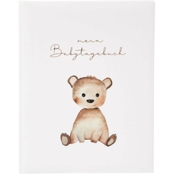 Goldbuch, Fotoalbum, Babytagebuch Teddybär (21 x 28 cm)
