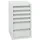 stumpf metall Stumpf Schubladenschrank Serie STS 410, 6 Schubladen lichtgrau (4x100, 2x200mm)