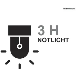 Frisch-Licht Notlichtsatz für LED Wand-/Deckenleuchte, 3 Stunden, in der Leuchte verbaut FL-DLNL3