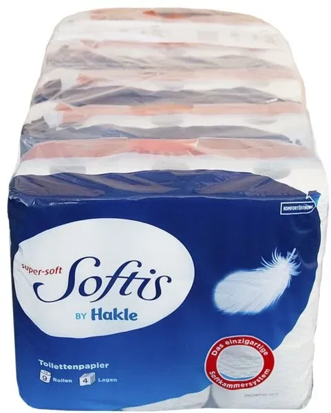 Toilettenpapier »Softis super-soft« 4-lagig - 45 Rollen weiß, Regina