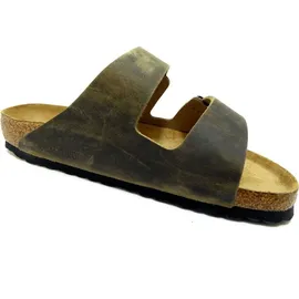 Birkenstock Arizona Weichbettung Nubukleder geölt faded khaki 46