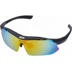 Sport-Sonnenbrille UV400 Außenschutz schwarz|rot NO SIZE