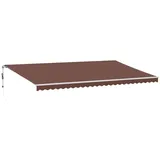 vidaXL Markise Automatisch Braun 600x350 cm