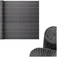 casa.pro Sichtschutzmatte PVC 150 x 400 cm grau