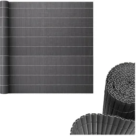 casa.pro Sichtschutzmatte PVC 150 x 400 cm grau