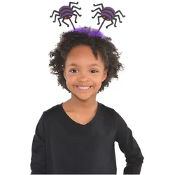 Lustiger Spinnen-Haarreif violett - OS
