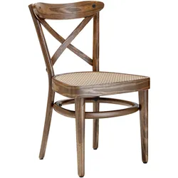 MAUDEZ | Bugholzstuhl | Rattan Geflecht | Vintage Old Patina | Bugholz