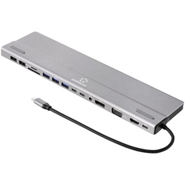 Renkforce USB-C® Dockingstation RF-DKS-902 Passend für Marke Dockingstations: Universal integrierter Kartenleser, USB-C®