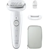 Braun Silk-épil 9 9-011 Weiß/Silber