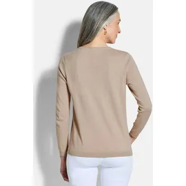 GOLDNER Rundhalspullover Beige 25