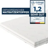 KNERST® Matratzentopper - Praktischer & Langlebiger Topper aus Komfortschaum - 6cm Höhe - Atmungsaktiv, Anpassungsfähig & Pflegeleicht - 90x200 cm