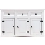 VCM New Mexico Sideboard 132 x 84 x 44 cm Weiß