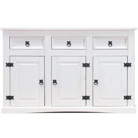 VCM New Mexico Sideboard 132 x 84 x 44 cm Weiß