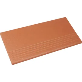 Ammonit Keramik Treppenfliese Spaltplatte Rot-natur 24 x 11,5 cm