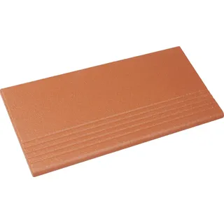 Ammonit Keramik Treppenfliese Spaltplatte Rot-natur 24 x 11,5 cm