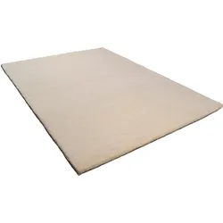 Wollteppich THEKO "Amravati" Gr. 3, beige (natur grau), B:120cm H:28mm L:180cm, Wolle, Teppiche, echter Berber Teppich, reine Wolle, handgeknüpft, auch als Läufer