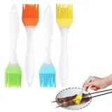 4 Stück Silikonpinsel KüChe,Backpinsel Silikon Backen KüChenpinsel Lebensmittel Silikon Pinsel Backpinsel SpüLmaschinenfest Silicone Bbq Kochpinsel Brotpinsel Pastry Brush Bratenpinsel öLpinsel KüChe