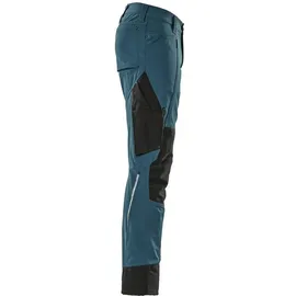 Mascot Hose mit Knietaschen, Stretchstoff Hose Größe 82C54, Dunkelpetroleum