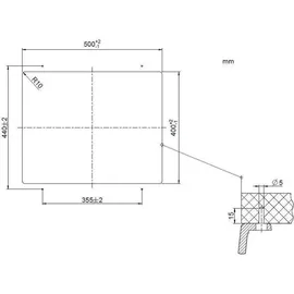 Blanco Subline 500-U felsgrau + Handbetätigung + InFino