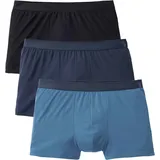 CALIDA Boxer, 3er-Pack, in Schwarz/Blau L