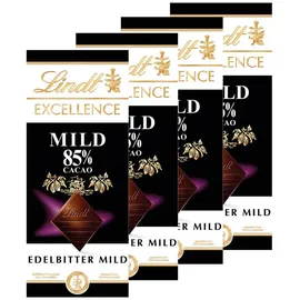 schokolade-tafel Excellence 85 % Mild Schokolade 4 Packungen 100 g