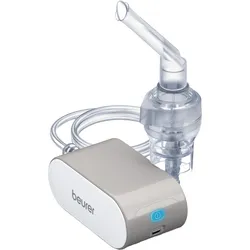 BEURER Inhalationsgerät »IH 58 für entspannte Anwendungen durch flüsterleisen Betrieb«, Effektive Verneblung mittels DC Kompressor-Drucklufttechnologie BEURER grau/weiß