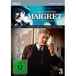 Maigret, Vol. 3 / Weitere 6 Folgen der Kult-Serie mit Bruno Cremer nach dem Romanen von Georges Simenon (Pidax Serien-Klassiker) [3 DVDs] | Zustand: Neu & original versiegelt