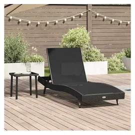 vidaXL Sonnenliege 2 pcs 40 x 40 x 40,5 cm Schwarz