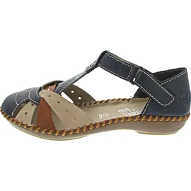 Rieker M1655 blau/beige 39