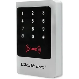 Qoltec MIMAS Zahlenschloss mit RFID-Lesegerät | Code | Karte | Schlüsselanhänger | Klingel | IP68 | EM