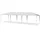 Costway Gartenpavillon 9 x 3 m Weiß