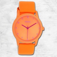 Oozoo Damen Armbanduhr Timepieces Analog Leder orange UOC11171