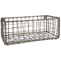 ib laursen Wandkorb aus Metall goldfarbig 22 x 10,5 x 8,5 cm