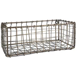 ib laursen Wandkorb aus Metall goldfarbig 22 x 10,5 x 8,5 cm