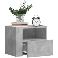 VidaXL Wand-Nachttisch Betongrau 45x30x35 cm