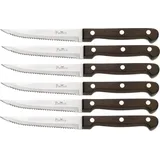 Pintinox P.Wood Steakmesser 11,1 cm 6-tlg. braun