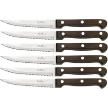 Pintinox P.Wood Steakmesser 11,1 cm 6-tlg. braun