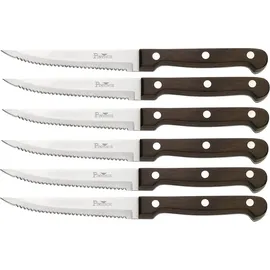 Pintinox P.Wood Steakmesser 11,1 cm 6-tlg. braun