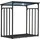 Quick Star Kaminholzregal Metall 185 x 100 x 185 cm Außen Schwarz/Transparent